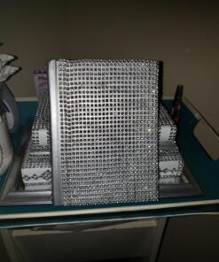 Royal Imports Diamond Sparkling Rhinestone Bling Wrap Ribbon Bulk DIY Roll - Event Decorations, Wedding Cake, Bridal/Baby Shower, Birthday, Arts & Crafts, Party Decorations - 30 Ft - 1 Roll - Silver 1 Roll (24-Rows) 68 818GEjviJoL 2