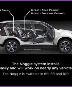The Noggle, 6ft - Kid's Personal Air Conditioning System, Made in USA, Directs Cool Air to Children in The Backseat - Air Conditioning Vent Hose for Vehicles, Making The Back Seat Cool Again - Black 6 Feet Black Ice 25 818IOvJ3QL