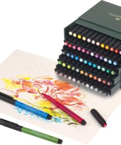 Alternative view of Faber Castell 60 Piece Pitt Artist Brush Pen Set Gift Box 4 Ounce