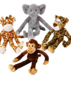 Alternative view of Swingin Safari 19-Inch Large Plush Dog Toy with Extra Long Arms and Legs with Squeakers 19" Elephant 19"