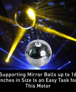 Alternative view of American DJ heavy duty mirror ball motor 3rpm for up to a 12" mirror ball and under 0