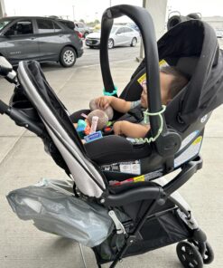 Kolcraft Cloud Plus Lightweight Easy Fold Compact Toddler Stroller and Baby Stroller for Travel, Large Storage Basket, Multi-Position Recline, Convenient One-hand Fold, 13 lbs - Slate Gray Slate Grey (Wheel Color May Vary) 31 818K0VQn4aL