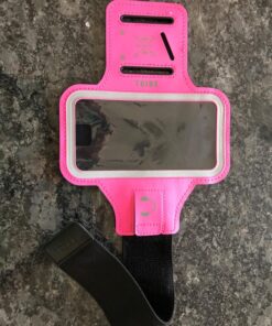 TRIBE Water Resistant Cell Phone Armband Case Running Holder for iPhone Pro Max Plus Mini SE (13/12/11/X/XS/XR/8/7/6/5) Galaxy S Ultra Plus Edge Note (21/20/10/9/8/7/6/5) Adjustable Strap & Key Pocket Dark Pink S: iPhone Mini/8/7/6/5/4/3/SE/Galaxy Mini 39 818KVwA6uL 2