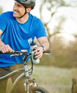 Schwinn Bike Bottle Holder With Water Bottle, 23 Oz. BPA-Free Squeeze Sport Bottle and Durable Alloy Cage, Easy To Mount Cycling Accessory 23 Ounces 30 818KsIg1tvL