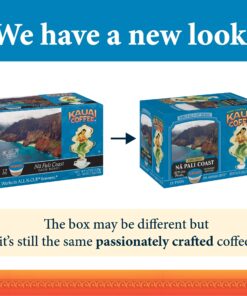 Kauai Coffee Single-Serve Pods, Na Pali Coast Dark Roast Arabica Coffee from Hawaii’s Largest Coffee Grower, Compatible with Keurig K-Cup Brewers - 12 Count 12 Count (Pack of 1) 27 818MKuq d9L