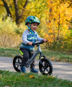 Strider 12” Sport Bike - No Pedal Balance Bicycle for Kids 18 Months to 5 Years - Includes Safety Pad, Padded Seat, Mini Grips & Flat-Free Tires - Tool-Free Assembly & Adjustments Matte Gray 12 818NENLh5rL