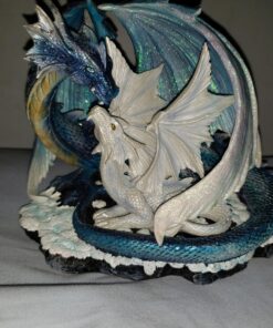 StealStreet SS-G-71533 Light Blue Dragon Mom with White Baby Statue Figurine, 7" 39 818NUuZUrL
