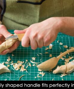 Alternative view of BeaverCraft Whittling Knife C2 6.5" Whittling Knife for Fine Chip Carving Wood and General Purpose Wood Carving Knife Bench Detail Carving Knife Carbon Steel and Whittling for Beginners