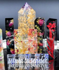 LET'S RESIN Epoxy Resin Molds, Resin Casting Molds Silicone Square Ball Molds 9PCS Different Sizes, Silicone Resin Molds for Resin Jewelry, Soap, Dried Flower Leaf, DIY Fans 36 818ONwo3cYL