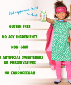 Orgain Organic Kids Nutritional Protein Shake, Vanilla - Kids Snacks with 8g Dairy Protein, 22 Vitamins & Minerals, Fruits & Vegetables, Gluten Free, Soy Free, Non GMO, 8.25 Fl Oz (Pack of 12) Pack of 12 18 818QmSjmr7L