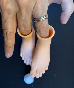 Set of 2 Rubber Finger Feet Mini Puppets Left & Right 18 818RIx7eiDL 2