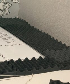 IZO All Supply Convoluted 2 Inch 12in W x 12in L Egg Crate Panels Acoustic Foam Sound Proof Wall Tiles, 6 Pack 2x12x12 (6pack Convoluted) 34 818SbA5e0OL