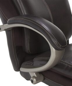 Serta Big and Tall Executive Office Chair with AIR Technology and Ergonomically Layered Body Pillows, Supports up to 350 Pounds, Bonded Leather, Roasted Chestnut 16 818VOKsHcRL