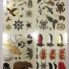 Temporary Tattoos for Boys and Girls | 77 Tattoos on 4 Sheets | Fun Metallic Tattoos for Kids | Black, Silver, Red & Gold Tattoo Bears Wolves Turtles Lizards Spiders Birds and More | Twink Designs Boys 4 Sheet 28 818W Xe3iyL