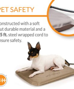K&H Pet Products Outdoor Heated Dog Pad Tan Medium 19 X 24 Inches 32 818XeEPX2rL 1