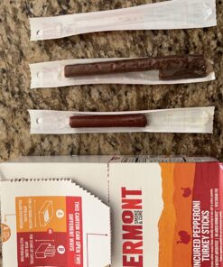 Snack Sticks by Vermont Smoke & Cure – Uncured Pepperoni – Turkey – Healthy Meat Protein – 1oz Jerky Sticks – 24 count carton 1 Ounce (Pack of 24) 34 818Y0K6tKfL