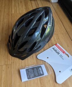 Schwinn Thrasher Adult Bike Helmet, Lightweight Microshell, Men and Women, Dial Fit Adjustment, LED and Non-Lighted Options, Suggested Fit 58-62 Cm Black 51 818ZwEd62L