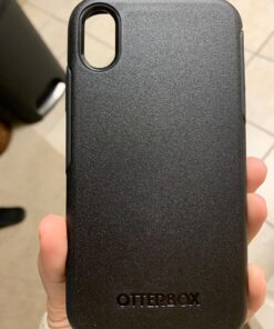 OtterBox iPhone XR Symmetry Series Case - BLACK, Ultra-Sleek, Wireless Charging Compatible, Raised Edges Protect Camera & Screen iPhone Case 45 818cp8pCQ5L