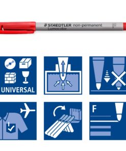 Staedtler Lumograph Non-Permanent Wet Erase Marker Pens, Fine Tip Refillable Colored Markers, 8 Pack, 315 WP8 8 Count (Pack of 1) Assorted Colours 16 818d3JX2fwL