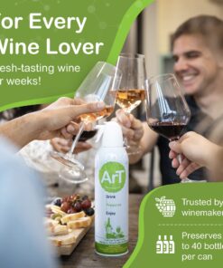 ArT Wine Preserver - Comes with a Wine Bottle Stopper, Preserves Fortified White & Red Wine, Functional & Modern Wine Accessories, Essential Gift for Wine Lovers, 1-Pack, 0.42 oz. 1 Pack 13 818fmzzCfUL