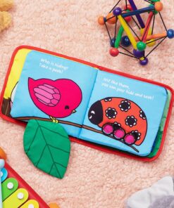 ToBe ReadyForLife Stimulating Baby Books 0-6 Months and 6-12 Months Infants | Crinkle Books for Babies Makes Great Toys Gift for 1 Year Old | Soft Cloth Animals Baby Books for Baby Gift Blue 30 818i4o8vZWL