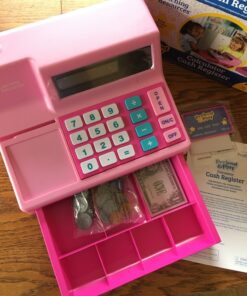 Learning Resources Pretend & Play Calculator Cash Register Pink - 73 Pieces, Ages 3+, Cash Register for Kids, Play Money for Kids, Toddlers Toys, Toy Register 26 818jMNEZkL