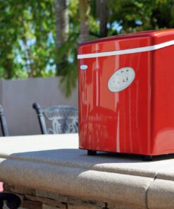 Newair Countertop Ice Maker Machine 28 lbs. of Ice in 24 Hours, Portable Design in Red with 3 Bullet Ice Cube Sizes, Convenient Rapid Ice Production, Insulated Storage 36 818jqGKxY7L