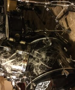 Very Berry Sticker Black Grey Granite Look Marble Effect Marble Stickers (61cm x 200, Marble Self Adhesive Sticky Back Plastic Countertop Black Vinyl Wrap 23.6" x 78" 37 818jr2DSiL