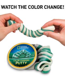 NATIONAL GEOGRAPHIC Mega Slime Kit & Putty Lab - 4 Types of Slime Plus 4 Types of Putty Including Magnetic Putty, Slime Kit for Boys and Girls, Sensory Putty Toy & Science Kit (Amazon Exclusive) 26 818lHVdEIS