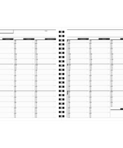 Action Appointment Book (8.5 x 11 inches) Undated 2 Page Weekly Spreads for Daily and Hourly Schedule Tracking Large (8.5" by 11") 16 818lWCQy19L