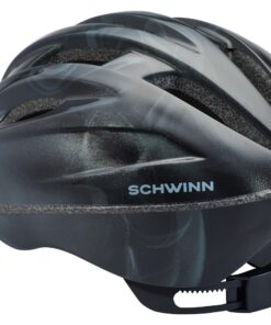 Schwinn Intercept Adult/Youth Bike Helmet for Men and Women, 10 Vents, Durable, Lightweight Microshell, Easy Adjust Dial Fit, Suggested Fit 54-62 cm Black 15 818md4rt L