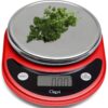 Ozeri Pronto Digital Multifunction Kitchen and Food Scale, Black on Red 11 818meBD2CEL