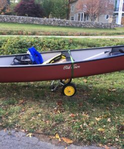 Bonnlo Kayak Cart Canoe Dolly Fishing Kayak Accessories Carrier Foldable Paddle Board Trolley Boat Trailer Transport with NO-Flat Airless Tires Wheels and 2 Ratchet Straps Kickstands- "U"shape 51 818nSIBwG1L