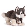 Nat and Jules Mommy Wolf and Pup Wintry Gray Children's Plush Stuffed Animal Toy Set of 2 59 818o8UipniL