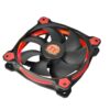 Thermaltake Riing 12 Series Red High Static Pressure 120mm Circular LED Ring Case/Radiator Fan with Anti-Vibration Mounting System Cooling CL-F038-PL12RE-A Single Pack 80 818oOA6N30L