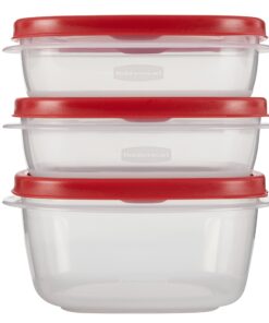 Alternative view of Rubbermaid Easy Find Lids Food Storage Containers, Racer Red, 6-Piece Set