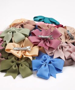CÉLLOT 3 Inch Boutique Grosgrain Ribbon Pinwheel Hair Bows Alligator Clips For Girls Toddlers Accessories Teens Gifts In Pairs 70pcs/35color 19 818p2AxqBtL