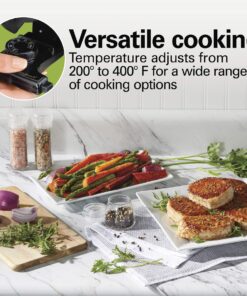 Hamilton Beach Durathon Ceramic Electric Skillet with Removable 12x15” Pan, Adjustable Temperature, Reversible Design, Tempered Glass Lid, Copper Colored Nonstick Surface (38529K) 24 818qHvHN8L