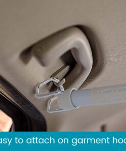 High Road Heavy Duty Car Clothes Hanger Bar with Steel Expandable Rods, Solid Metal Hanger Hooks and No-Slip Dividers for Cars, SUVs, Truck and Vans Taupe 11 818rKDX sqL