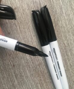 Amazon Basics Fine Point Tip Permanent Markers, Black, 12-Pack 1 Count (Pack of 12) 43 818sgoFcCfL