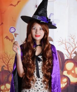 Rbenxia Curly Cosplay Wig Long Hair Heat Resistant Spiral Costume Wigs Anime Fashion Wavy Curly Cosplay Daily Party Brown 32" 80cm Bown 25 818tXTdI3ML