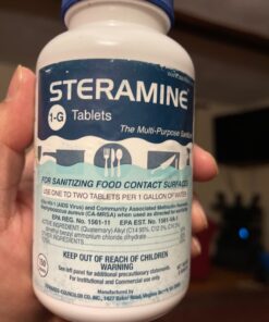 Steramine Quaternary Sanitizing Tablets, Case of 6 13 818uDexwkpL