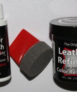 Leather Refinish an Aid to Color Restorer 1 Ounce Tester or Small Repair Bottle (Dark Brown) (Leather Repair) (Vinyl Repair) 17 818umO9MNL