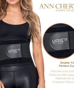 Ann Chery 2051 Latex Fit Women Waist Trimmer Belt for Weight Loss Lumbar Support,US L/EU 36 (Fits 31-32 Inch Waist),Black L/36 (Fits 31-32 Inch Waist) Black 11 818wBzYU0jL