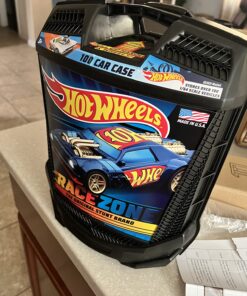 Hot Wheels 100-Car, Rolling Storage Case with Retractable Handle, Model:20135 100 Car 36 818xkcU3r9L
