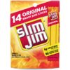 Slim Jim Snack Sized Original Smoked Snack Stick, Easy, On-the-Go School, Work and Travel Snacks, 0.28 OZ Meat Snacks, 14 Count 15 818z12oV07L