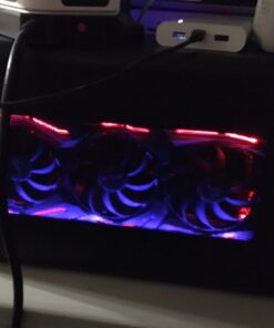 Razer Core X Chroma Aluminum External GPU Enclosure (eGPU): Compatible with Windows & MacOS Thunderbolt 3 Laptops, NVIDIA/AMD PCIe Support, 700W PSU, 4X USB 3.1, 1x Gbit Ethernet, Chroma RGB, Black Classic Black eGPU 32 818zOwbvZJL