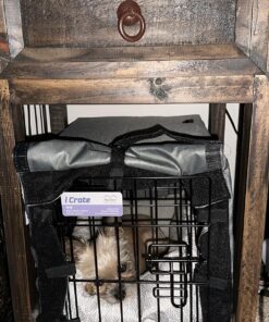 MidWest Homes for Pets Newly Enhanced Single Door iCrate Dog Crate, Includes Leak-Proof Pan, Floor Protecting Feet , Divider Panel & New Patented Features XX-Small - 18" L x 12" W x 14" H 41 8190kDkhNkL