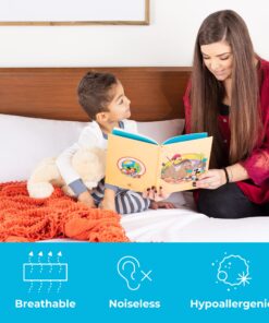 Linenspa Zippered Mattress Encasement - Waterproof & Bed Bug Proof - Premium Noiseless & Absorbent Cover – Queen, White 12" Depth 36 81918bGx3SL 1