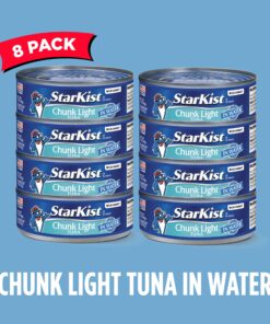 Alternative view of StarKist Chunk Light Tuna in Water, 5 oz Can, Pack of 8 Chunk Light in Water 5 Ounce (Pack of 8)